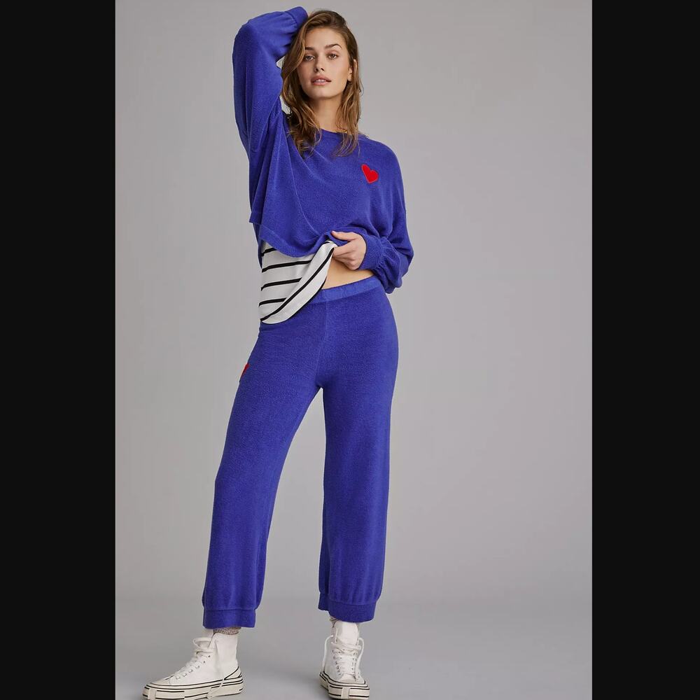 EUC Sundry Heart Purple Lounge Pants - Size 0